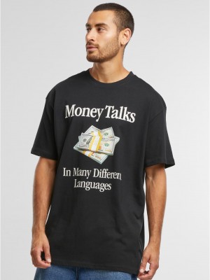 Мъжка черна тениска Urban Classics Money Talks Oversize