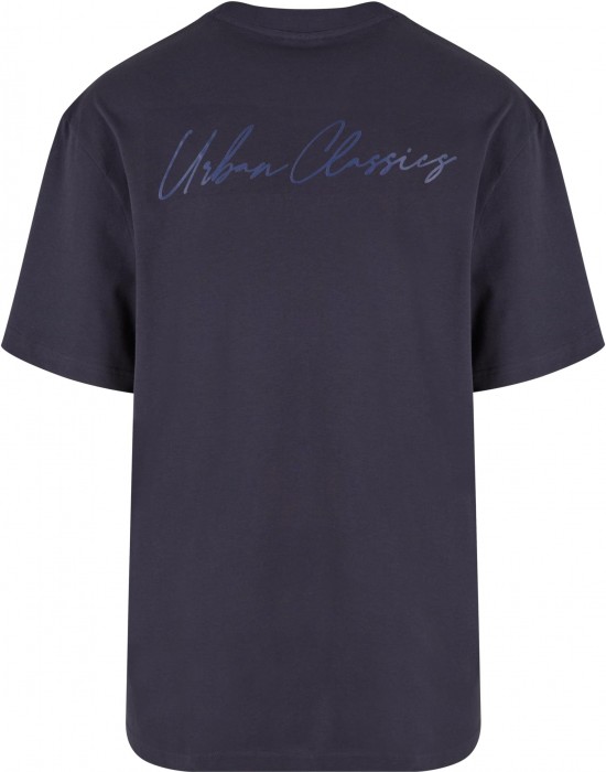 Мъжка тениска в тъмносиньо Urban Classics UC Signature Logo Мъжка тениска в тъмносиньо Urban Classics UC Signature Logo