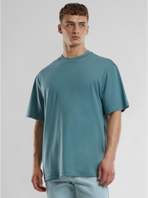 Мъжка тениска в син цвят Urban Classics UC Signature Logo