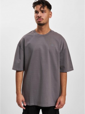 Мъжка тениска в цвят антрацит DEF Work