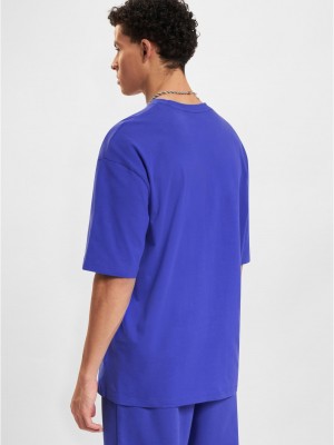 Мъжка тениска в син цвят DEF Basic