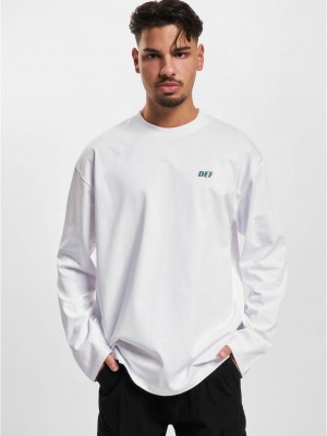 Мъжка блуза в бял цвят DEF Everyday  Мъжка блуза в бял цвят DEF Everyday