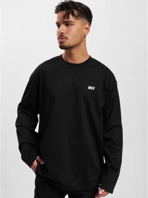 Мъжка блуза в черно DEF Open  Мъжка блуза в черно DEF Open