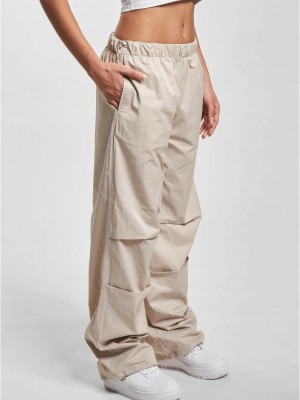 Дамски панталон в цвят пясък DEF Wide