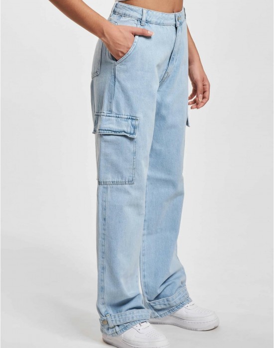 Дамски дънки в светлосин цвят DEF Cargo Pants Denim