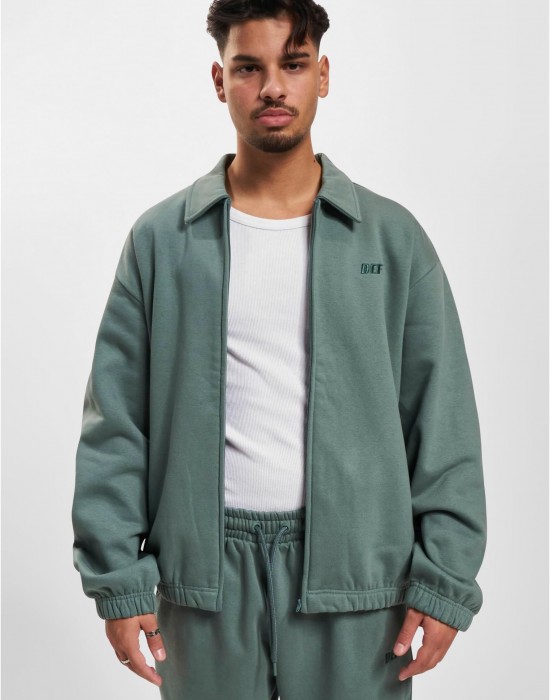 Мъжко яке с яка в зелено DEF Colllar Jacket Мъжко яке с яка в зелено DEF Colllar Jacket