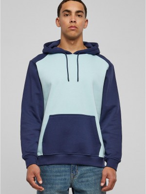 Мъжки суичър Urban Classics 2-Tone ocean blue/darkblue