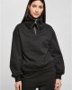 Дамски суичър в черно Urban Classics Oversized High Neck Troyer