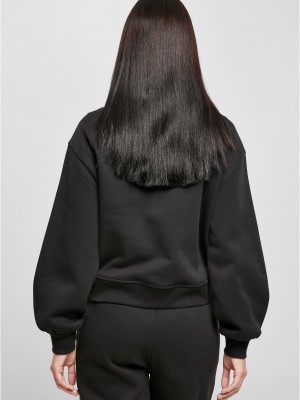 Дамски суичър в черно Urban Classics Oversized High Neck Troyer