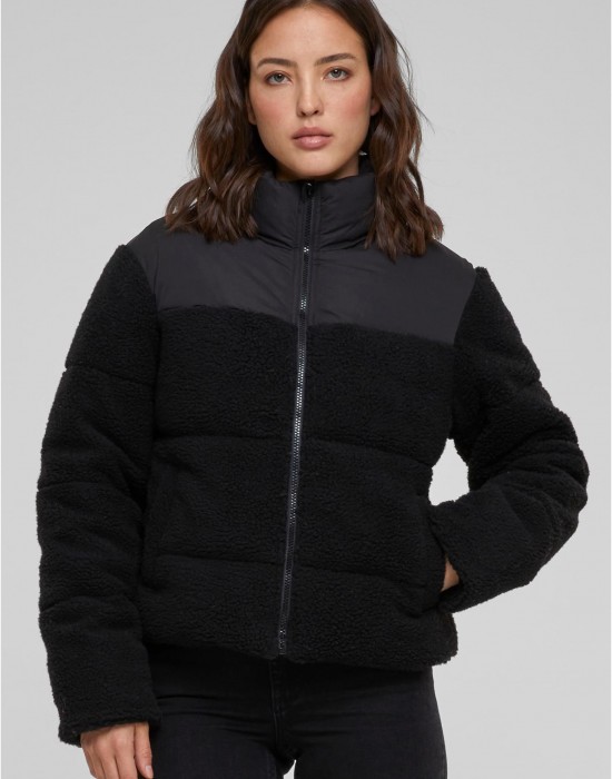 Дамско зимно яке в черно Urban Classics Puffer Jacket