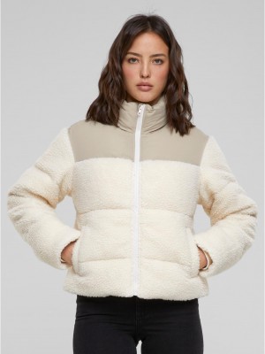 Дамско зимно яке в цвят пасък Urban Classics Puffer Jacket Дамско зимно яке в цвят пасък Urban Classics Puffer Jacket