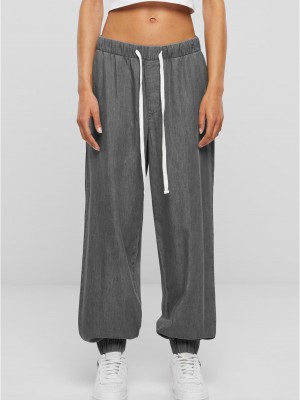 Дамски панталон в сиво Urban Classics Denim Jogpants