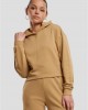 Дамски къс суичър Urban Classics Terry Hoodie unionbeige