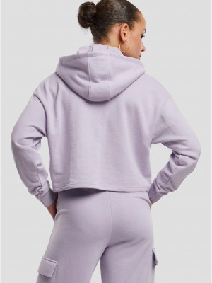 Дамски къс суичър Urban Classics Terry Hoodie dustylilac