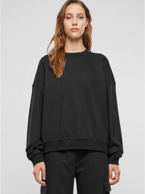 Дамска блуза Urban Classics Terry Crewneck black Дамска блуза Urban Classics Terry Crewneck black