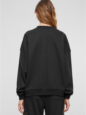Дамска блуза Urban Classics Terry Crewneck black Дамска блуза Urban Classics Terry Crewneck black