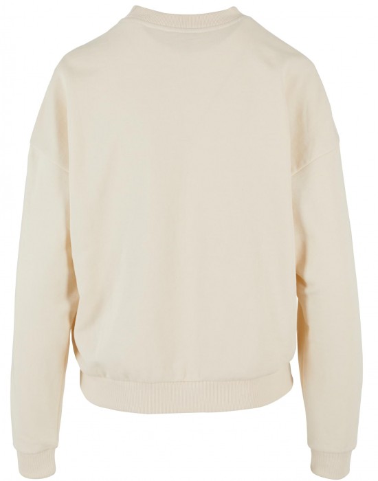 Дамска блуза Urban Classics Terry Crewneck whitesand