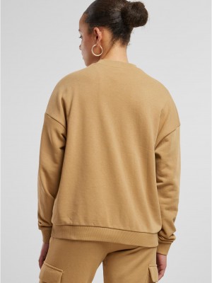 Дамска блуза Urban Classics Terry Crewneck unionbeige Дамска блуза Urban Classics Terry Crewneck unionbeige