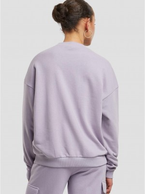 Дамска блуза Urban Classics Terry Crewneck dustylilac Дамска блуза Urban Classics Terry Crewneck dustylilac