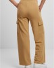 Дамски карго панталони Urban Classics Terry Sweat Pants unionbeige  