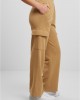 Дамски карго панталони Urban Classics Terry Sweat Pants unionbeige  