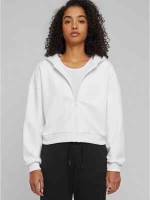 Дамски къс суичър в бял цвят Urban Classics