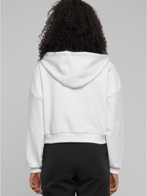 Дамски къс суичър в бял цвят Urban Classics