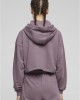 Дамски къс суичър Urban Classics Terry Hoodie fadedpurple