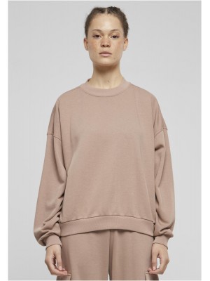 Дамска блуза Urban Classics Terry Crewneck duskrose Дамска блуза Urban Classics Terry Crewneck duskrose