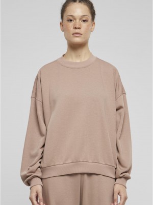 Дамска блуза Urban Classics Terry Crewneck duskrose Дамска блуза Urban Classics Terry Crewneck duskrose