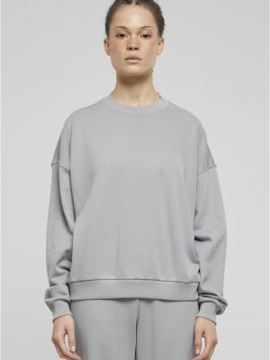 Дамска блуза Urban Classics Terry Crewneck lightasphalt Дамска блуза Urban Classics Terry Crewneck lightasphalt