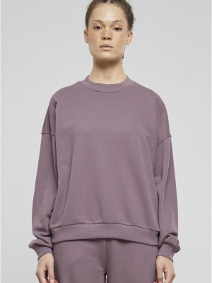 Дамска блуза Urban Classics Terry Crewneck fadedpurple Дамска блуза Urban Classics Terry Crewneck fadedpurple