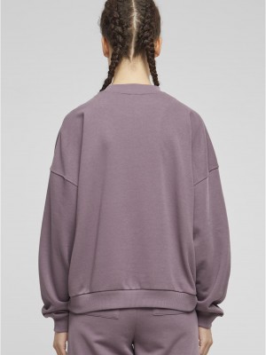 Дамска блуза Urban Classics Terry Crewneck fadedpurple Дамска блуза Urban Classics Terry Crewneck fadedpurple