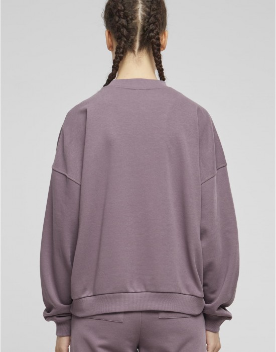 Дамска блуза Urban Classics Terry Crewneck fadedpurple