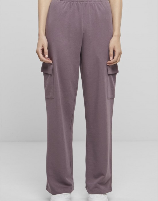 Дамски карго панталони Urban Classics Terry Sweat Pants fadedpurple