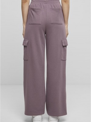 Дамски карго панталони Urban Classics Terry Sweat Pants fadedpurple