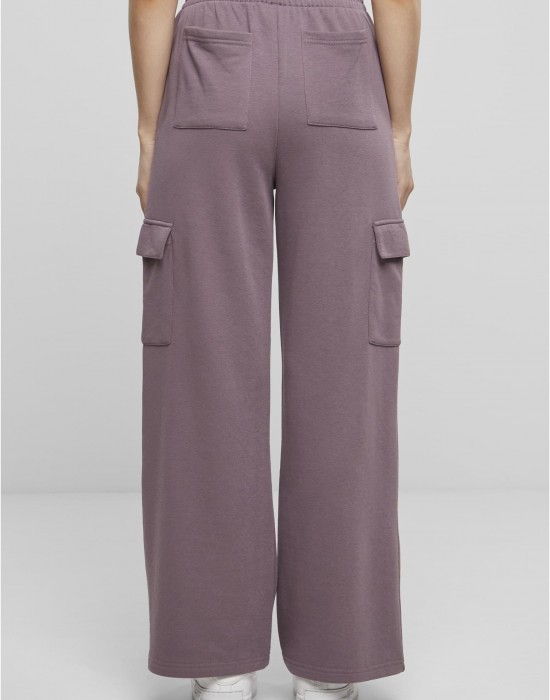 Дамски карго панталони Urban Classics Terry Sweat Pants fadedpurple