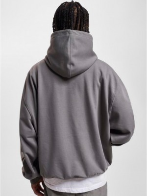 Мъжки суичър в цвят антрацит DEF Saint Hoody