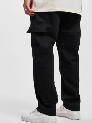 Мъжки панталон в черно DEF Straight