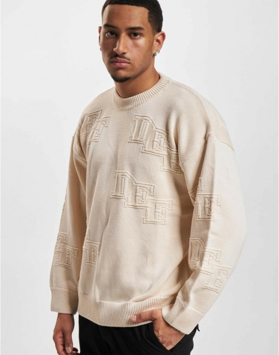 Мъжка блуза DEF Knit beige/beige