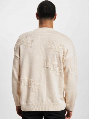 Мъжка блуза DEF Knit beige/beige Мъжка блуза DEF Knit beige/beige