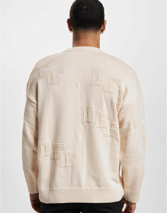 Мъжка блуза DEF Knit beige/beige