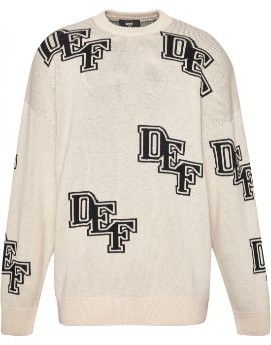 Мъжка блуза DEF Knit beige/black