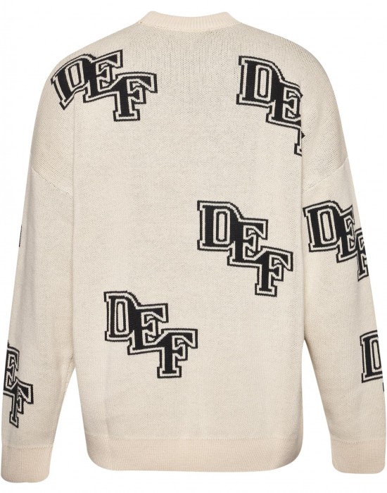 Мъжка блуза DEF Knit beige/black