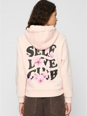 Дамски суичър в розово Miss Tee Self Love Club