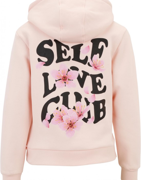 Дамски суичър в розово Miss Tee Self Love Club