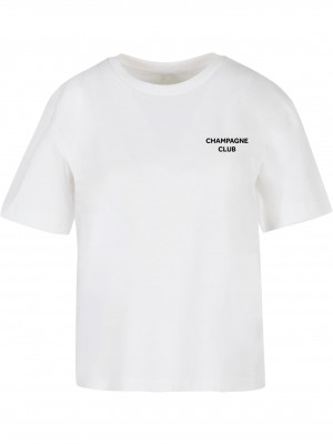 Дамска тениска в бяло Miss Tee The Champagne Club