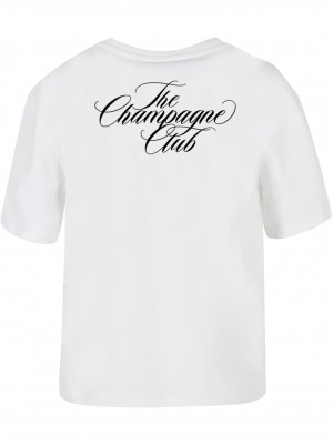 Дамска тениска в бяло Miss Tee The Champagne Club