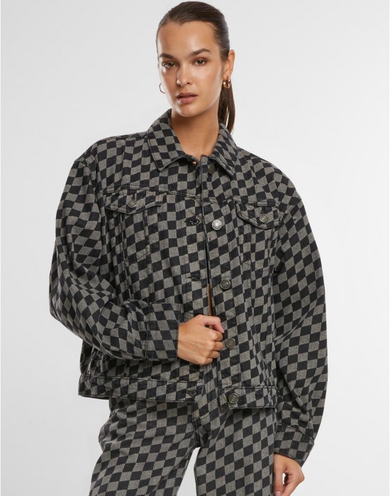 Дамско дънково яке в черно Urban Classics 80?s Oversized