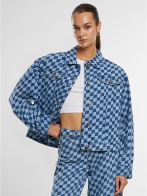 Дамско дънково яке в синьо Urban Classics 80?s Oversized Дамско дънково яке в синьо Urban Classics 80?s Oversized
